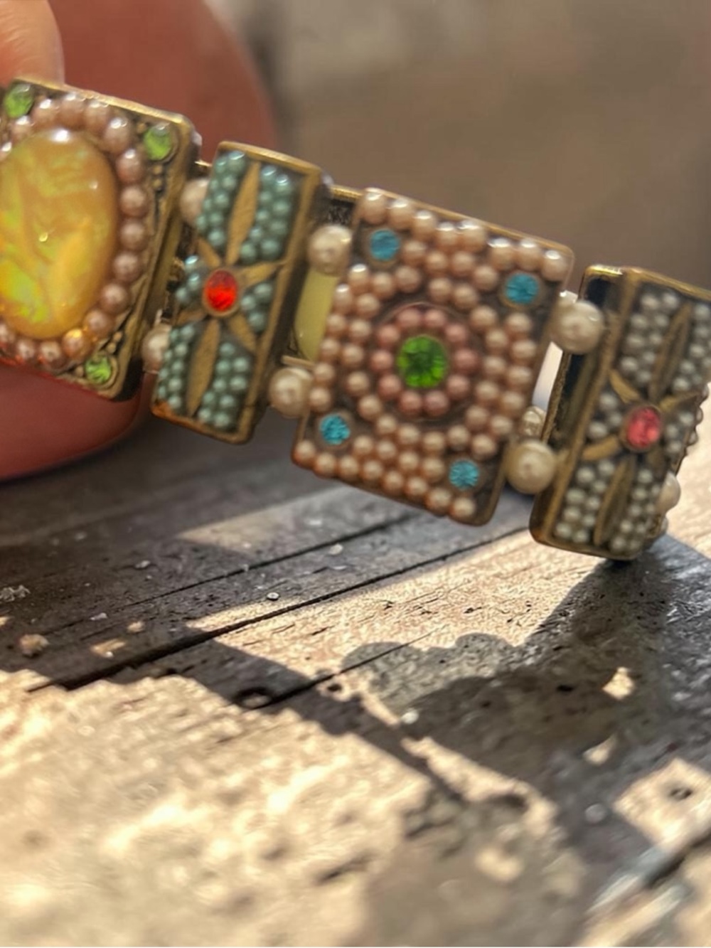 Beaded Multi-Color Statement Bracelet - Picture 2 of 2